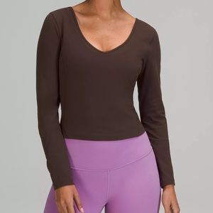 Lululemon Align Long Sleeve French Press Brown
